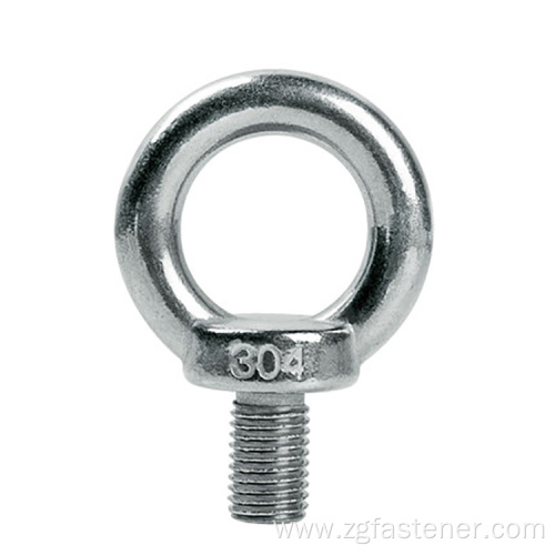 DIN580 Ring bolt stainless steel 304 flat eye hollow bolts